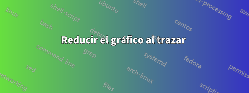 Reducir el gráfico al trazar