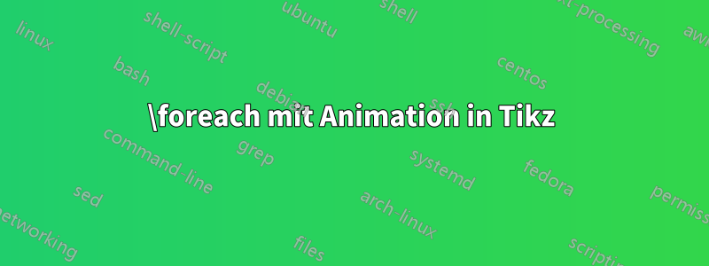 \foreach mit Animation in Tikz