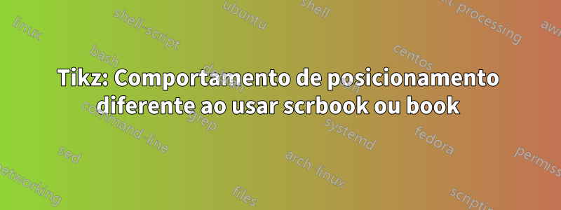 Tikz: Comportamento de posicionamento diferente ao usar scrbook ou book