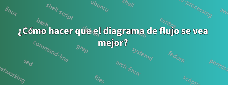 ¿Cómo hacer que el diagrama de flujo se vea mejor?