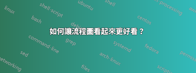 如何讓流程圖看起來更好看？