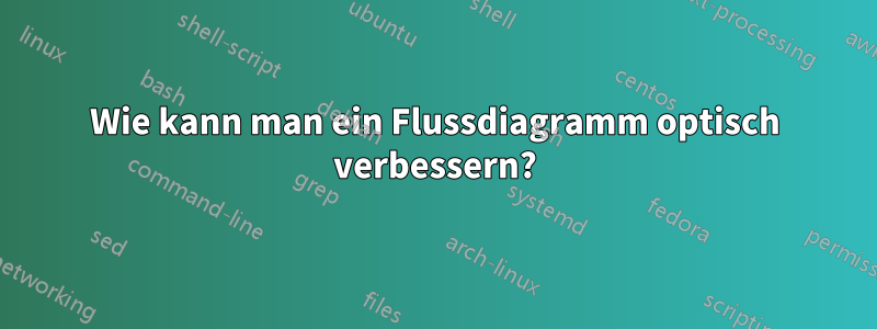 Wie kann man ein Flussdiagramm optisch verbessern?