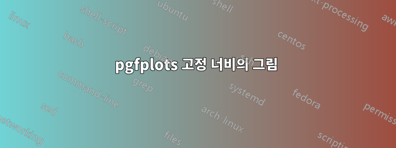pgfplots 고정 너비의 그림
