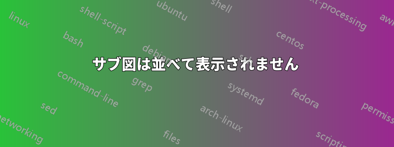 サブ図は並べて表示されません