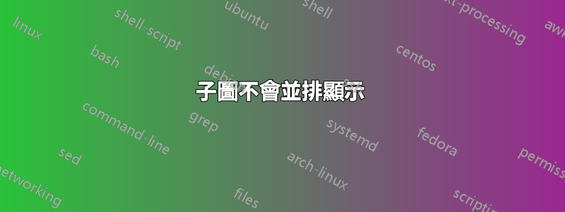 子圖不會並排顯示