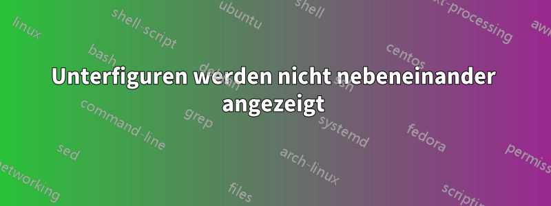 Unterfiguren werden nicht nebeneinander angezeigt