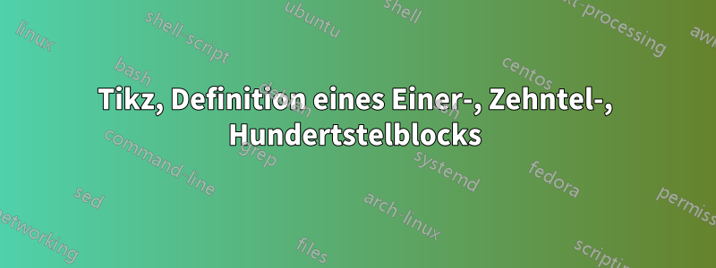 Tikz, Definition eines Einer-, Zehntel-, Hundertstelblocks
