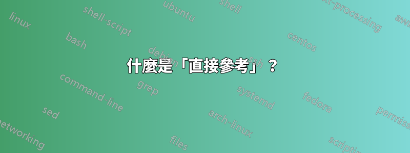 什麼是「直接參考」？