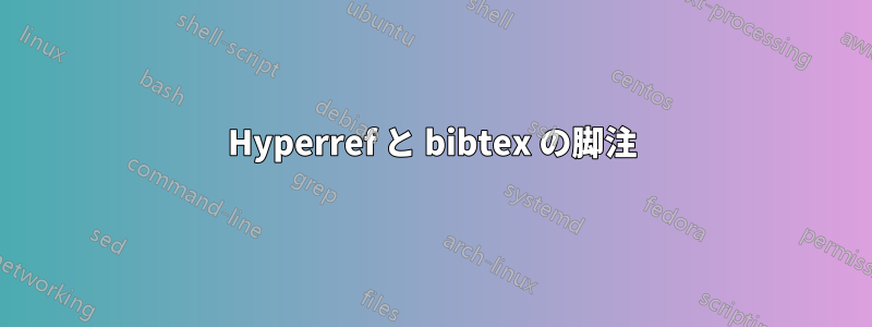 Hyperref と bibtex の脚注