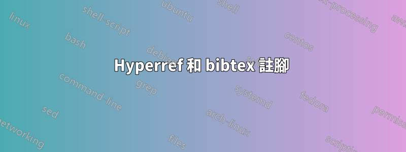 Hyperref 和 bibtex 註腳