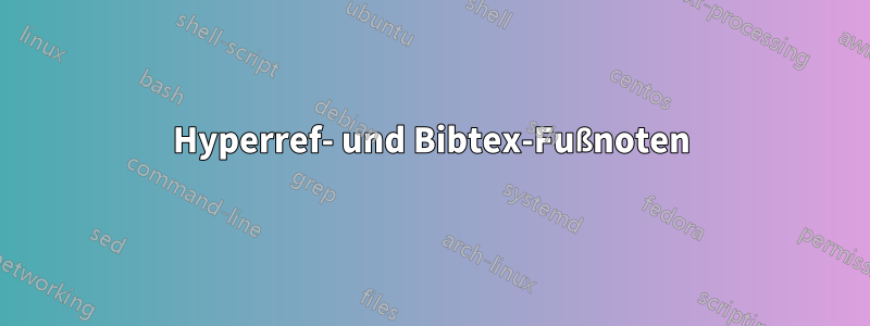 Hyperref- und Bibtex-Fußnoten