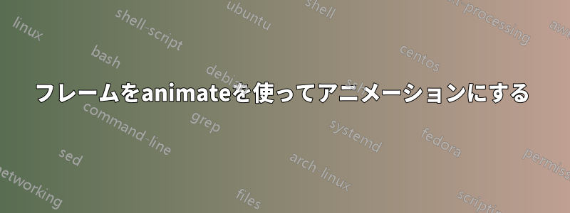 フレームをanimateを使ってアニメーションにする