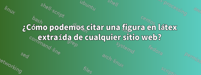 ¿Cómo podemos citar una figura en látex extraída de cualquier sitio web?