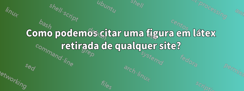 Como podemos citar uma figura em látex retirada de qualquer site?