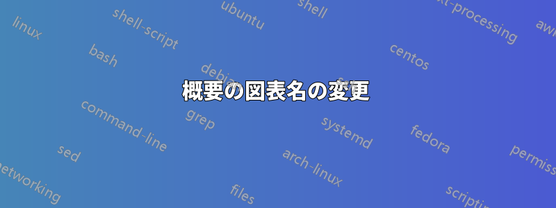 概要の図表名の変更