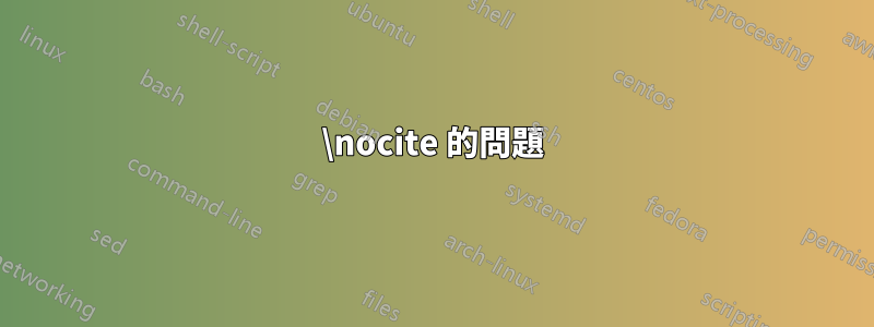 \nocite 的問題