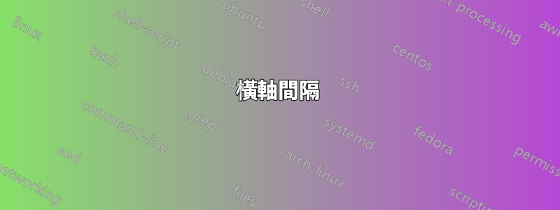 橫軸間隔