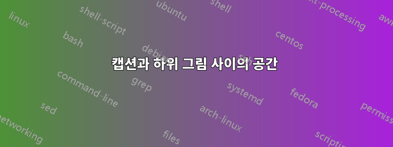 캡션과 하위 그림 사이의 공간