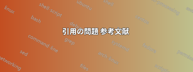 引用の問題 参考文献
