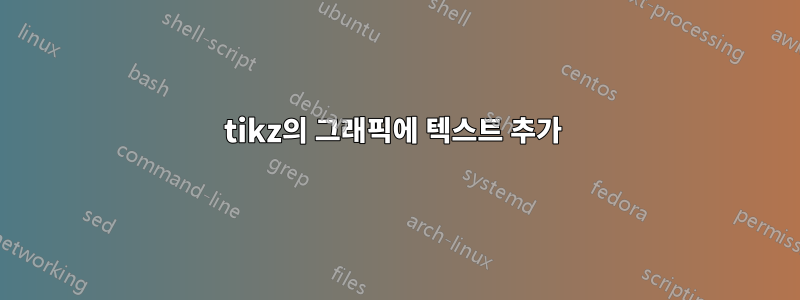 tikz의 그래픽에 텍스트 추가 