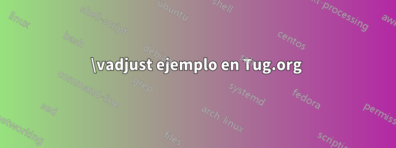 \vadjust ejemplo en Tug.org