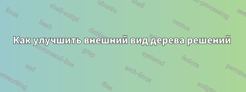 Как улучшить внешний вид дерева решений