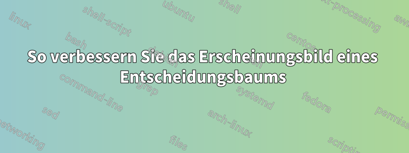 So verbessern Sie das Erscheinungsbild eines Entscheidungsbaums