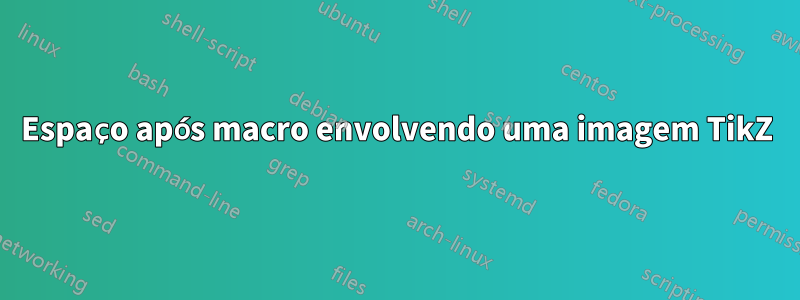 Espaço após macro envolvendo uma imagem TikZ