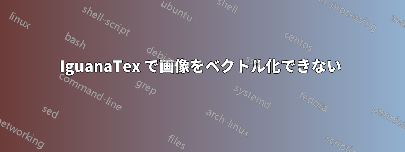 IguanaTex で画像をベクトル化できない