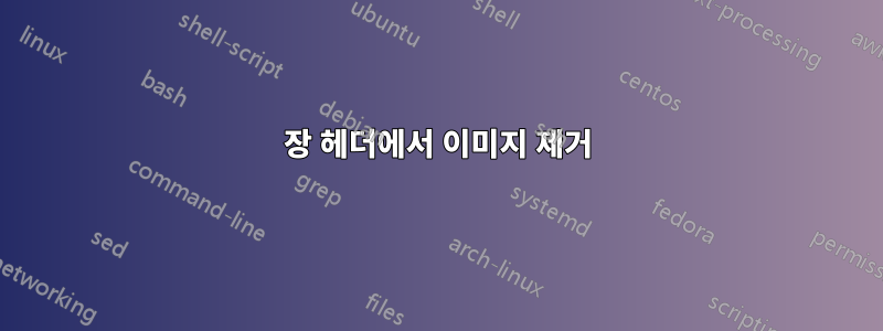 장 헤더에서 이미지 제거