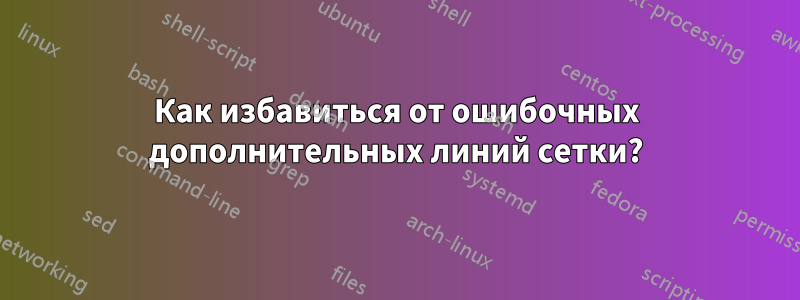 Как избавиться от ошибочных дополнительных линий сетки?