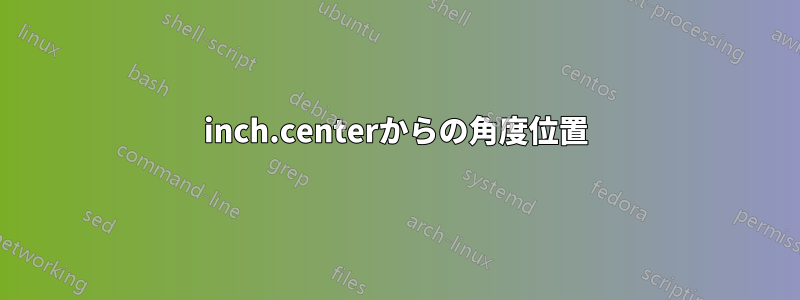 inch.centerからの角度位置