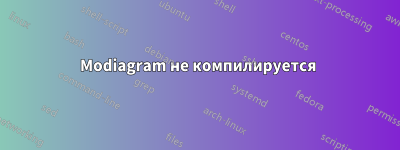 Modiagram не компилируется