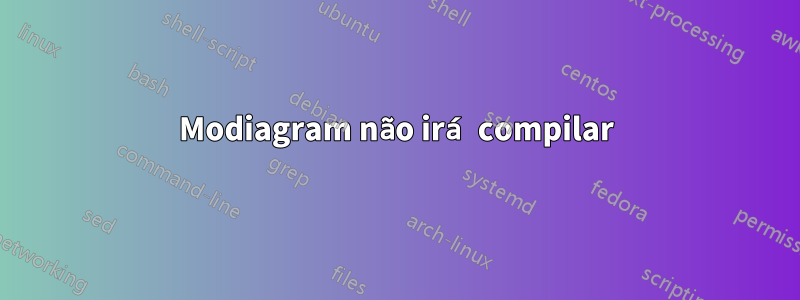 Modiagram não irá compilar