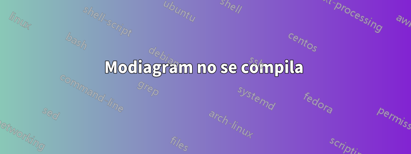 Modiagram no se compila