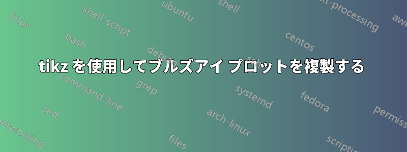 tikz を使用してブルズアイ プロットを複製する