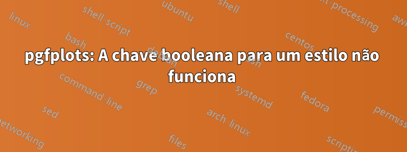 pgfplots: A chave booleana para um estilo não funciona