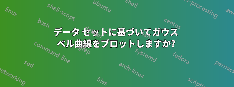 データ セットに基づいてガウス ベル曲線をプロットしますか?