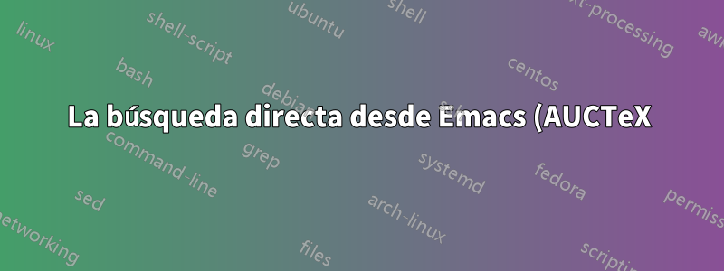 La búsqueda directa desde Emacs (AUCTeX) a Okular con \include no funciona