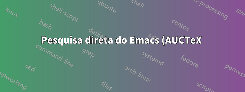 Pesquisa direta do Emacs (AUCTeX) para o Okular com \include não funcionando