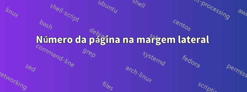 Número da página na margem lateral