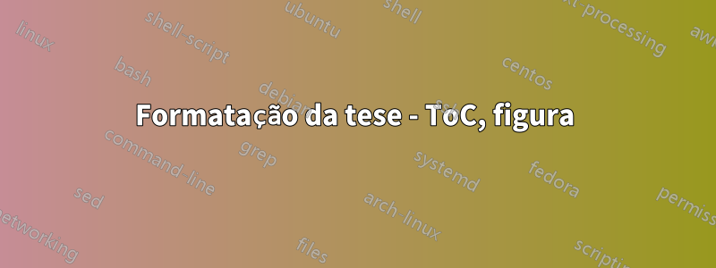 Formatação da tese - ToC, figura