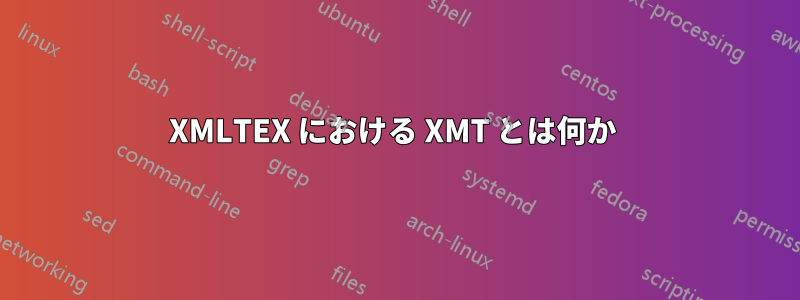 XMLTEX における XMT とは何か 