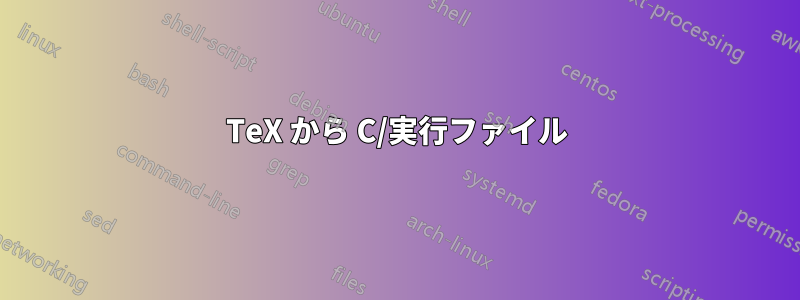 TeX から C/実行ファイル