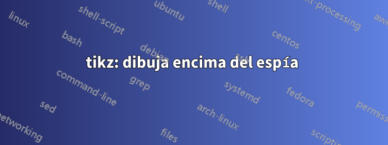 tikz: dibuja encima del espía