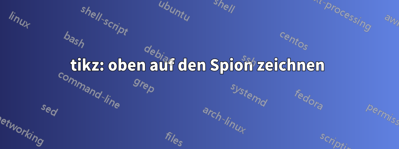 tikz: oben auf den Spion zeichnen