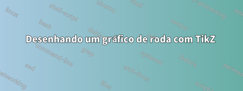 Desenhando um gráfico de roda com TikZ