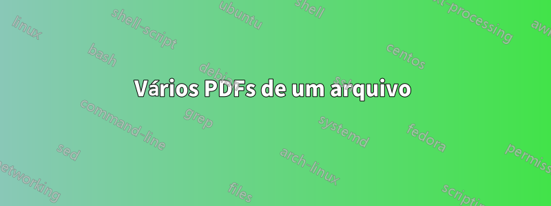 Vários PDFs de um arquivo