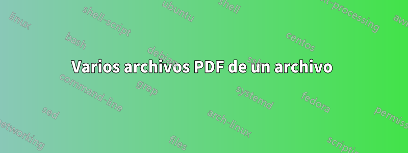 Varios archivos PDF de un archivo