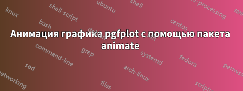 Анимация графика pgfplot с помощью пакета animate